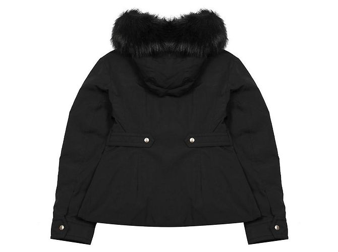 Moncler Giacca corta con cappuccio Bron Down Nero - vista 4