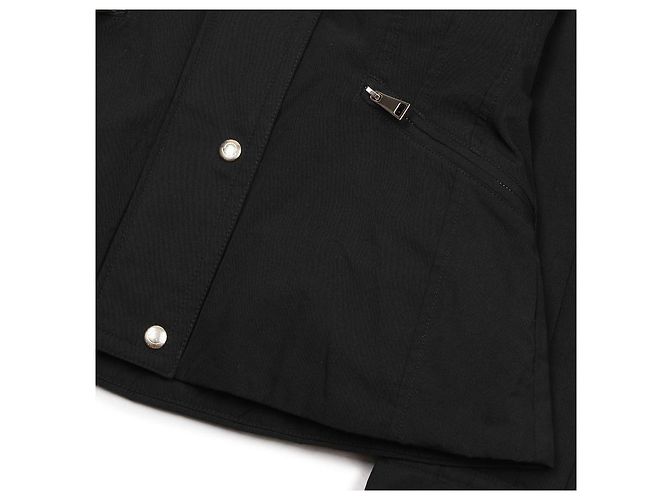 Moncler Giacca corta con cappuccio Bron Down Nero - vista 8