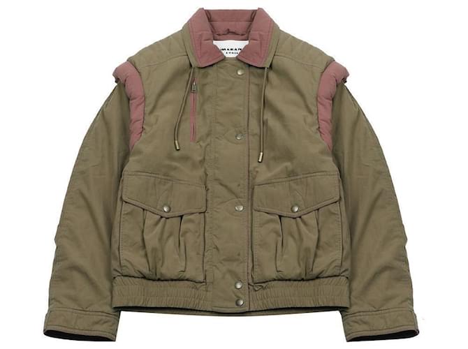 Isabel Marant Button Drawstring Jacket Brown - view 3