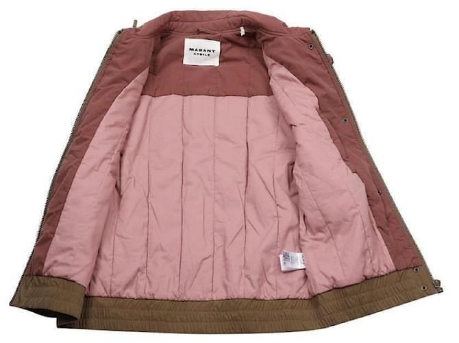 Isabel Marant Button Drawstring Jacket Brown - view 7