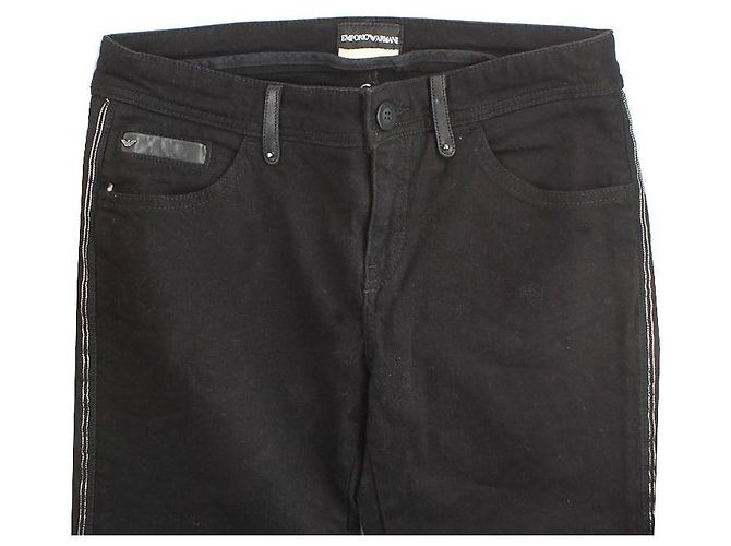 Pantalones de denim negro Emporio Armani - vista 3