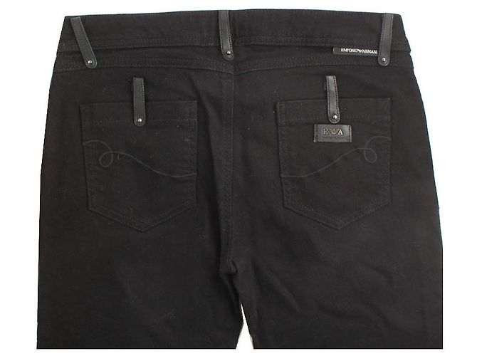 Pantalones de denim negro Emporio Armani - vista 4