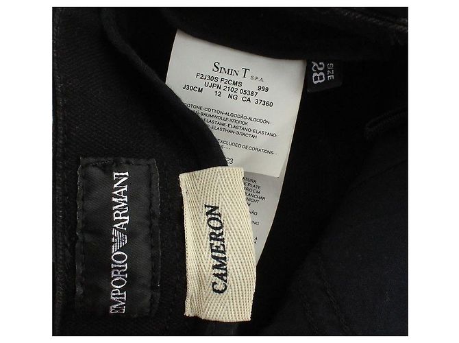 Pantalones de denim negro Emporio Armani - vista 5