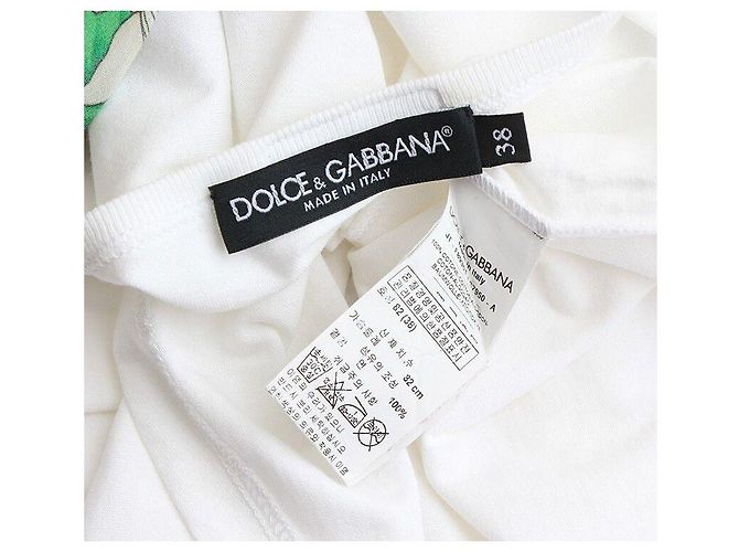 Dolce & Gabbana T-Shirt mit Seidenschal-Print Weiß - Ansicht 3