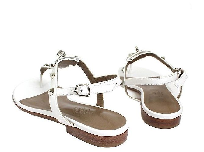 Hermès Weiße Olivia Sandalen - Ansicht 4