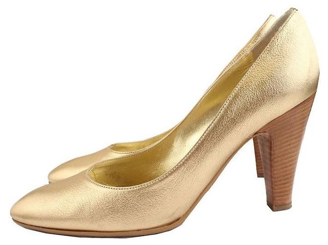 Giuseppe Zanotti Décolleté in metallo oro D'oro - vista 3