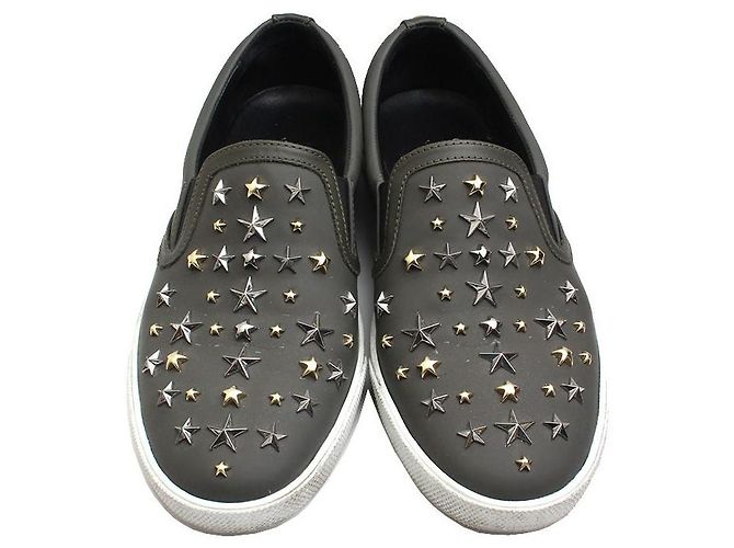 Jimmy Choo Sternenbesetzter Anthrazit Slip-On Braun - Ansicht 2