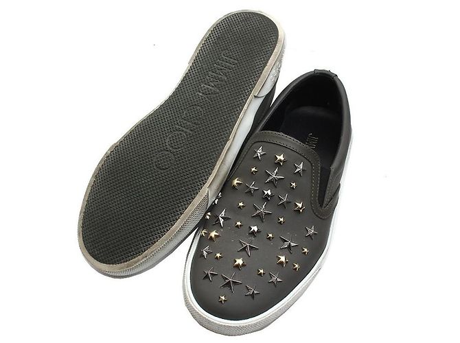 Jimmy Choo Sternenbesetzter Anthrazit Slip-On Braun - Ansicht 3