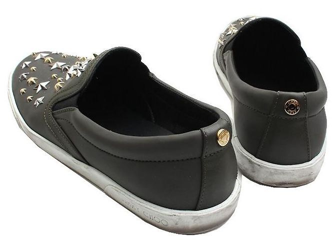 Jimmy Choo Sternenbesetzter Anthrazit Slip-On Braun - Ansicht 4