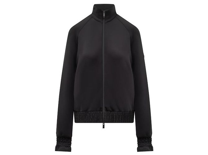 Moncler Moletom com zíper em neoprene Preto - vista 4