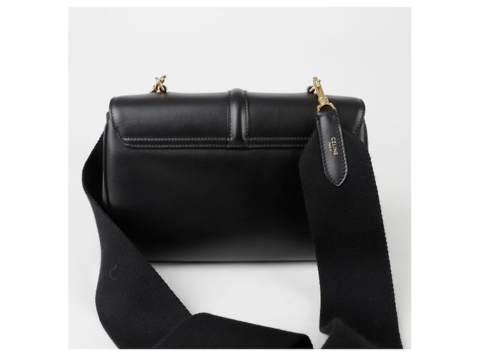 Céline Weiche Schulter-Crossbody-Tasche Schwarz - Ansicht 4
