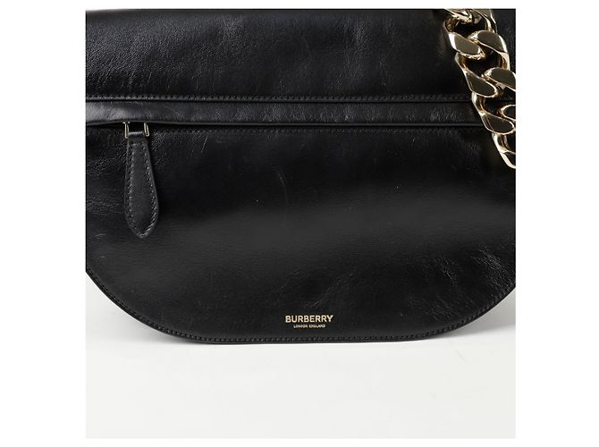 Burberry Bolso cruzado de cadena mediano Olimpia Negro - vista 2