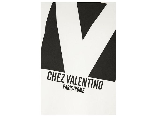 Valentino Camiseta de algodón jersey estampada Blanco - vista 7