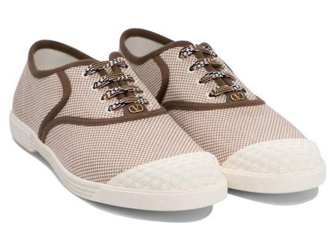 Valentino Stoff-Sneaker Braun - Ansicht 5