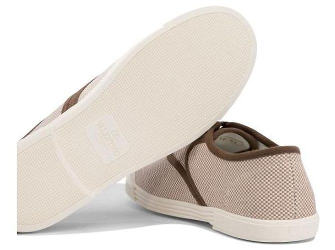 Valentino Stoff-Sneaker Braun - Ansicht 8