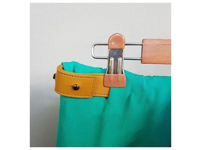 Hermès Gonna di seta Verde - vista 3