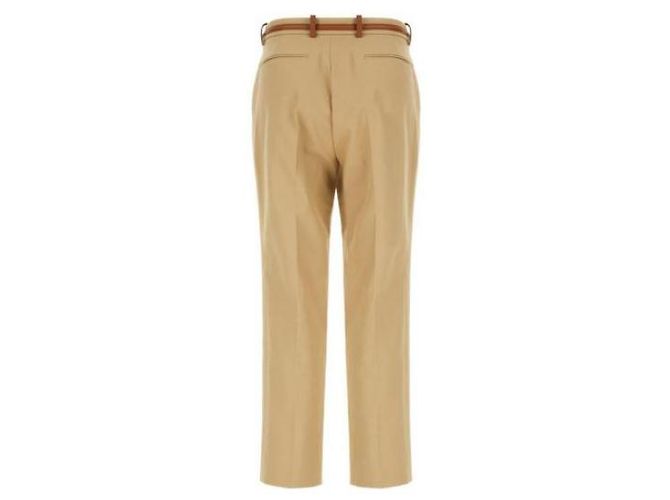 Gucci Calças de algodão Horsebit Marrom - vista 5