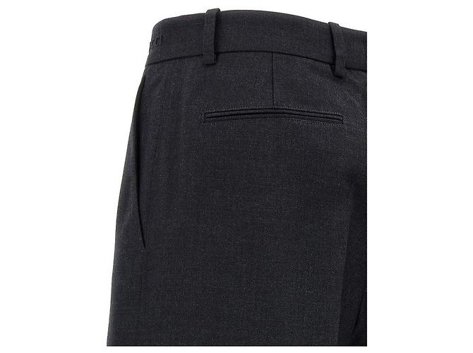 Gucci Pantalones de lana entallados Negro - vista 7