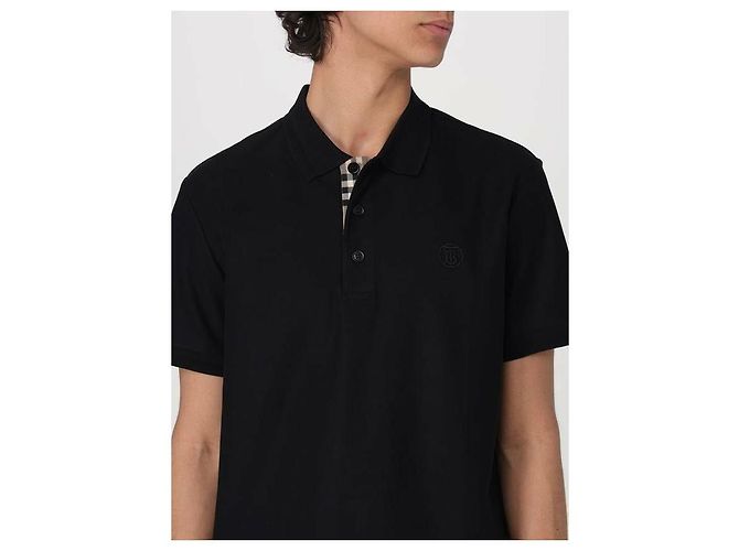 Burberry Polohemd aus Baumwolle Schwarz - Ansicht 7