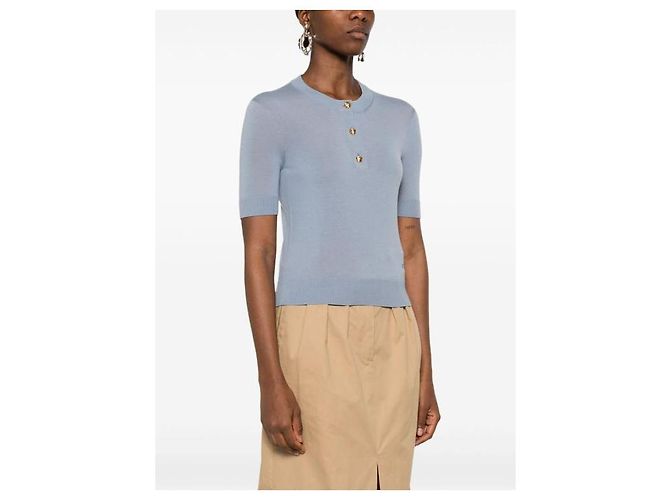 Céline Pullover mit Rundhalsausschnitt aus feiner Wolle - Ansicht 7
