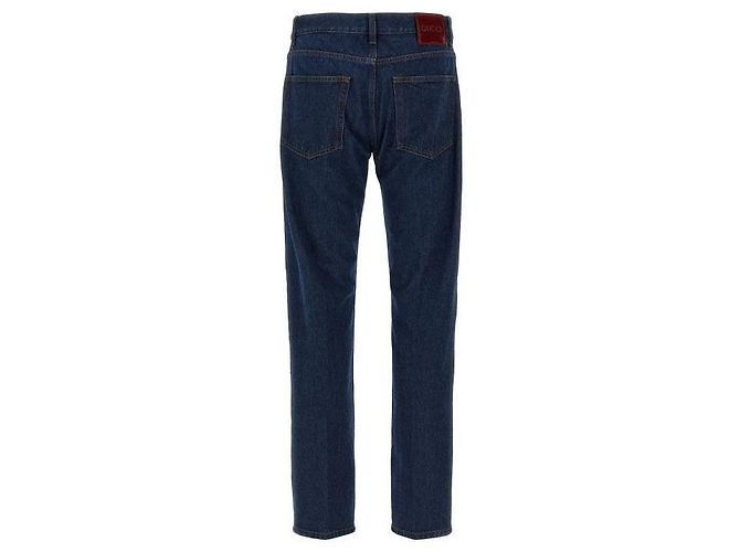 Gucci Tapered Denim Pants Blau - Ansicht 5