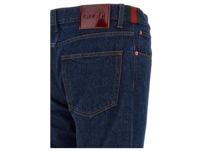 Gucci Tapered Denim Pants Blau - Ansicht 7