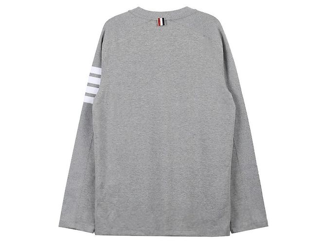 Thom Browne Bar Cotton T-Shirt - view 4