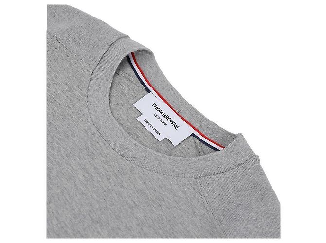 Thom Browne Bar Cotton T-Shirt - view 5
