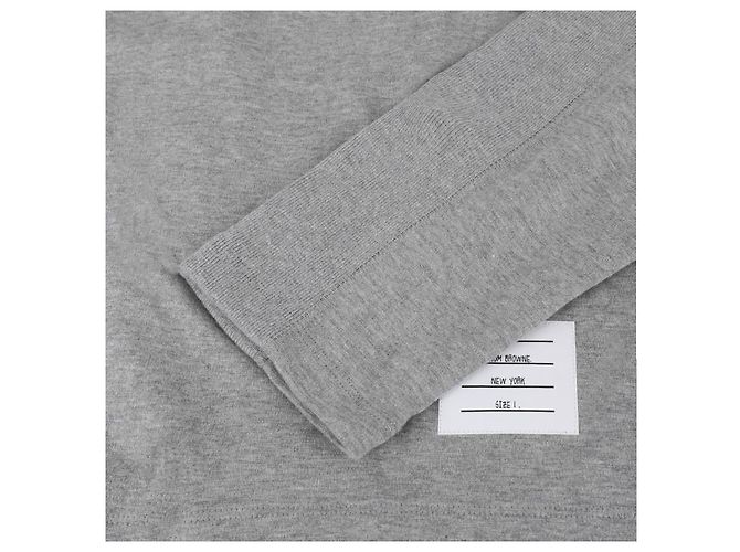 Thom Browne Bar Cotton T-Shirt - view 7