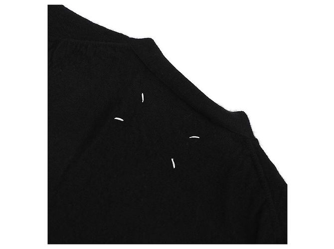 Maison Martin Margiela Herren V-Ausschnitt Cardigan Schwarz - Ansicht 6