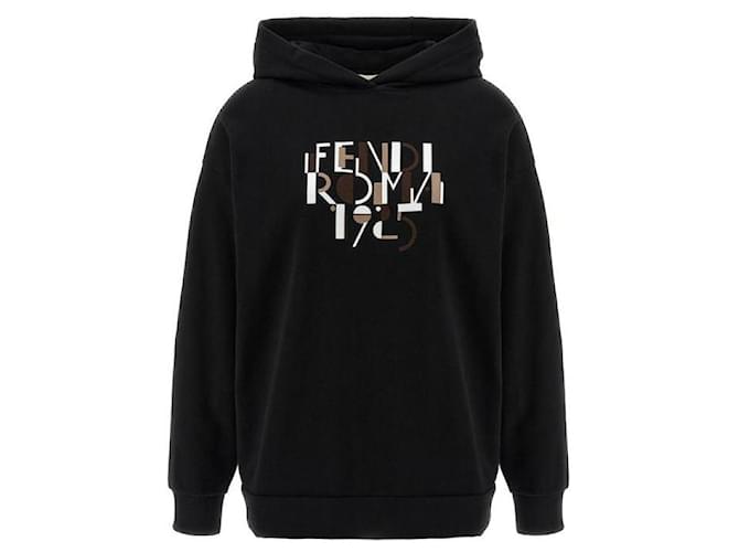 Fendi Moletom com capuz Preto - vista 4