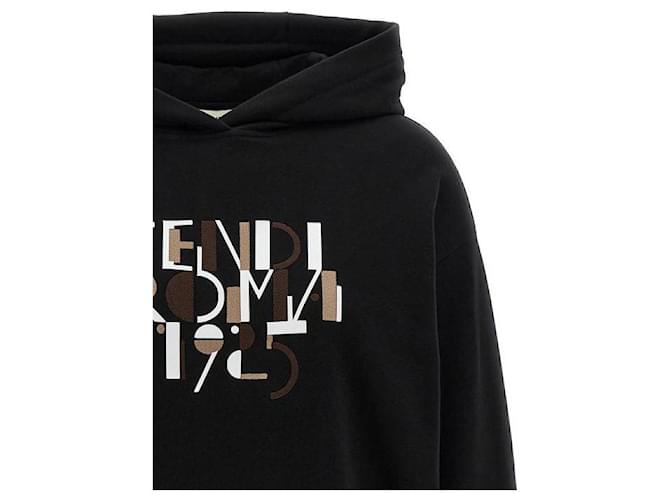Fendi Moletom com capuz Preto - vista 6
