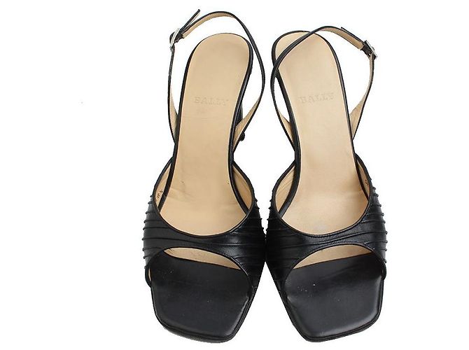 Bally Scarpe slingback a punta quadrata nera Nero - vista 2
