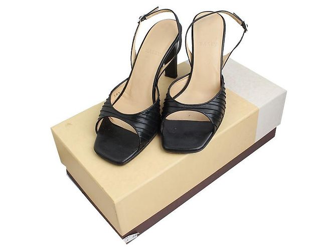 Bally Scarpe slingback a punta quadrata nera Nero - vista 5