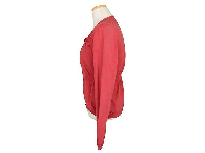 Marni Offener Strickcardigan aus Baumwollmischung in Korallenrosa Pink - Ansicht 3