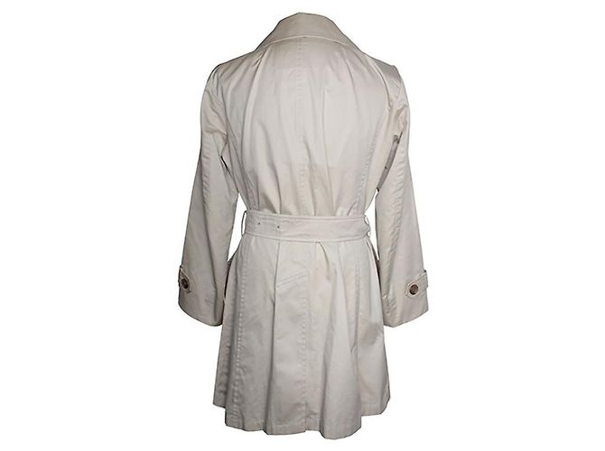 Burberry Abrigo trench beige con cinturón Castaño - vista 2