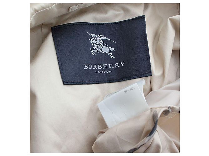 Burberry Abrigo trench beige con cinturón Castaño - vista 3