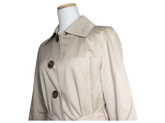 Burberry Abrigo trench beige con cinturón Castaño - vista 4