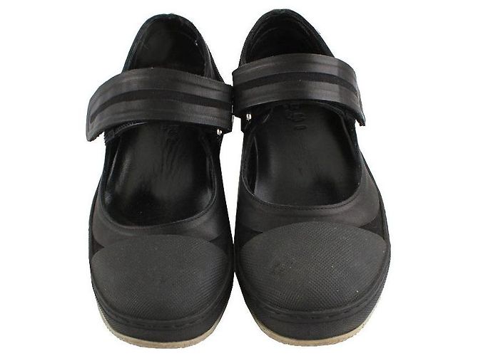 Marni Sneakers Velcro bicolore nere Nero - vista 2