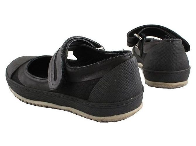 Marni Sneakers Velcro bicolore nere Nero - vista 5