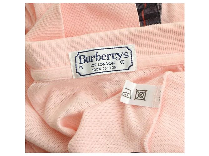 Burberry Kurzarm-Piqué-Shirt in Hellrosa Pink - Ansicht 3