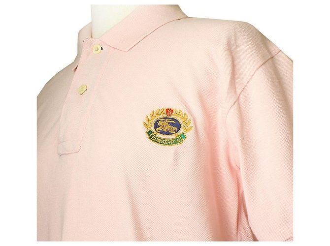 Burberry Kurzarm-Piqué-Shirt in Hellrosa Pink - Ansicht 4