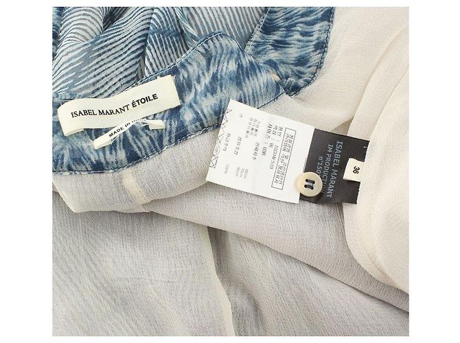 Isabel Marant Abito in seta blu trasparente - vista 4
