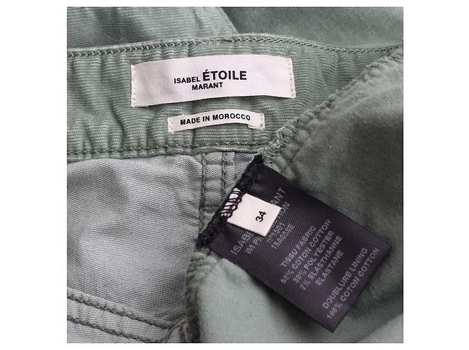 Pantalones de pana verde menta Isabel Marant - vista 3