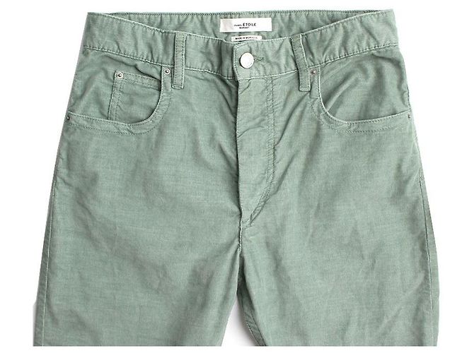 Pantalones de pana verde menta Isabel Marant - vista 4