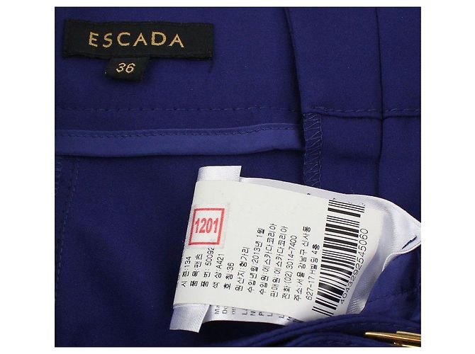 Escada Calças com fivela dourada roxa Roxo - vista 5