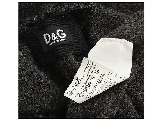 Dolce & Gabbana Vestido de mezcla de alpaca gris Castaño - vista 4
