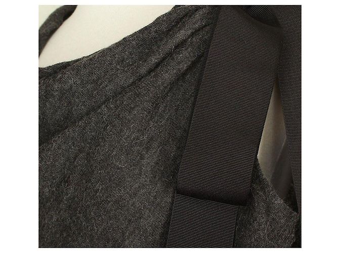 Dolce & Gabbana Vestido de mezcla de alpaca gris Castaño - vista 5