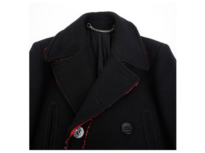 Givenchy Double Breasted Coat Size Black - view 3