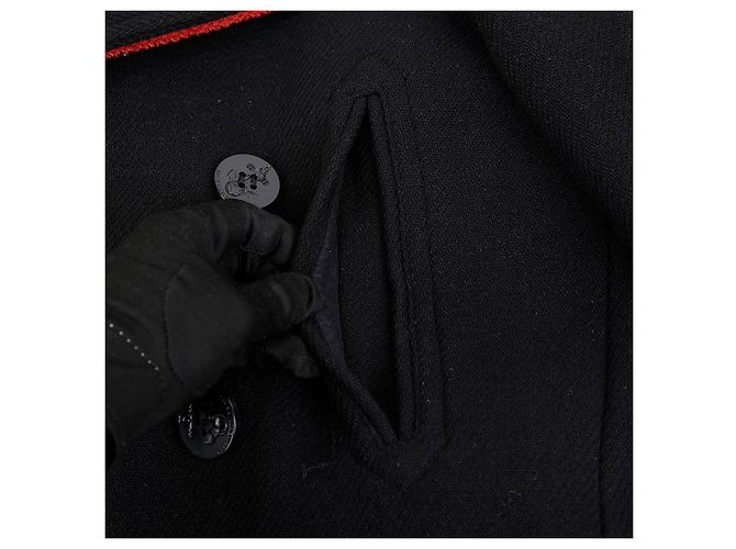 Givenchy Double Breasted Coat Size Black - view 7